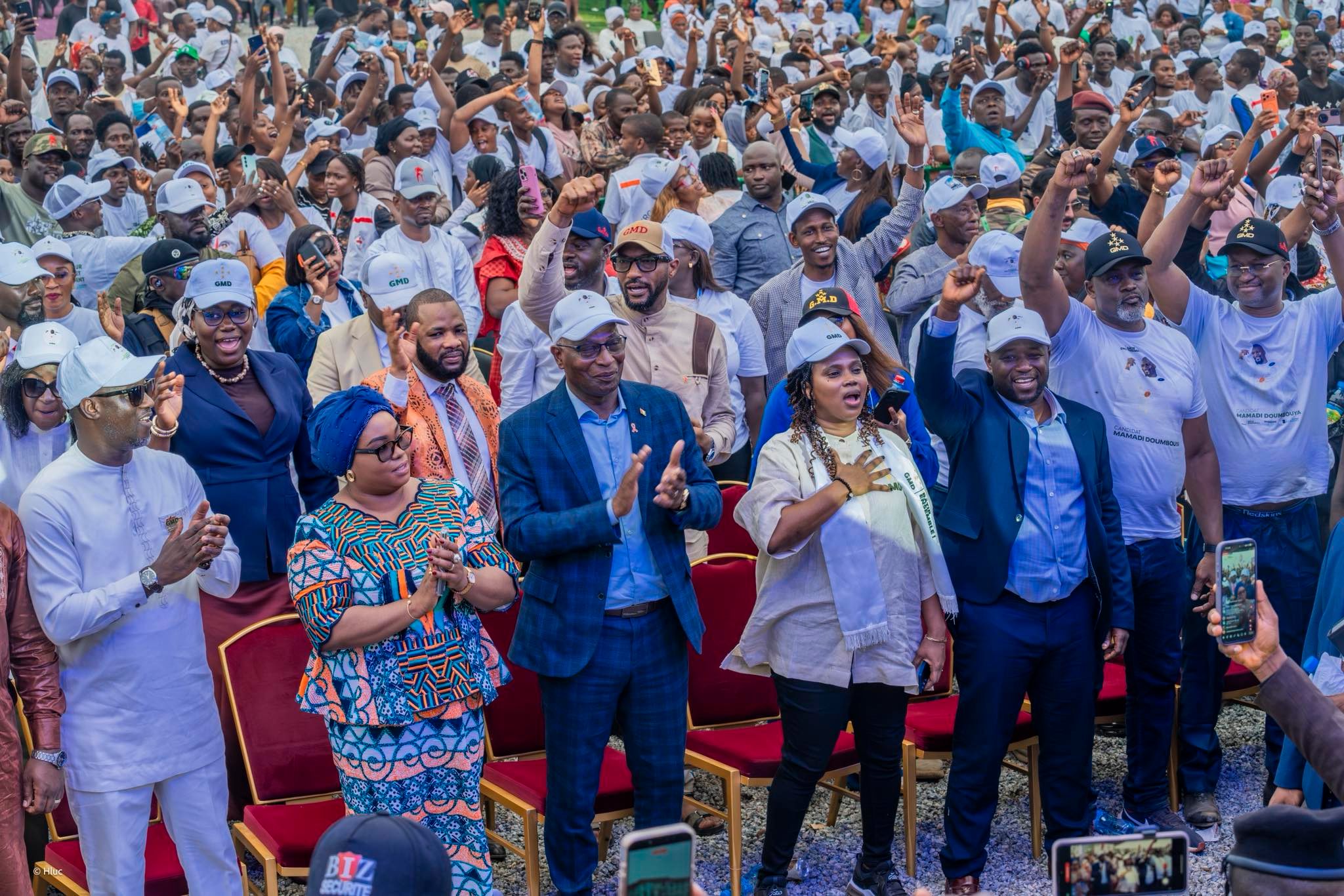 Soutien pour la campagne du candidat Mamadi Doumbouya